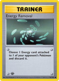 Energy Removal 092/102  - 1st Edition Base Set Shadowless - Common