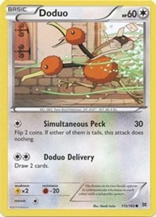 Doduo (115) 115  - Reverse Holofoil XY  BREAKthrough - Common