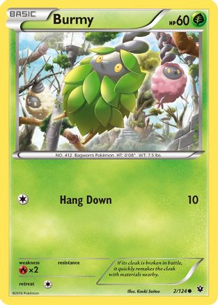 Burmy 002/124  XY  Fates Collide - Common