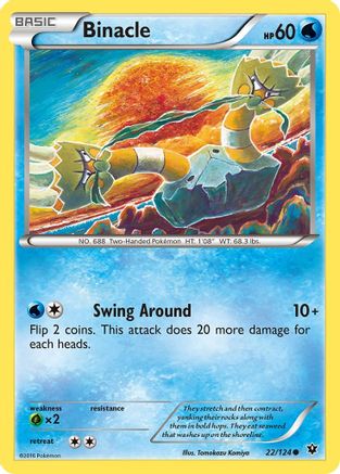 Binacle 022/124  XY  Fates Collide - Common