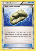Claw Fossil Anorith 100/114  - Reverse Holofoil XY  Steam Siege - Uncommon