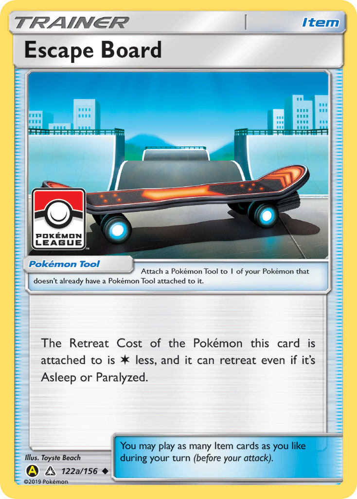 Escape Board 122a/156  - Reverse Holofoil League & Championship Cards - Promo