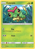 Caterpie 001/149  - Reverse Holofoil SM Base Set - Common