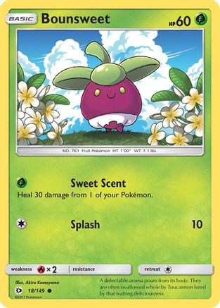 Bounsweet 018/149  SM Base Set - Common