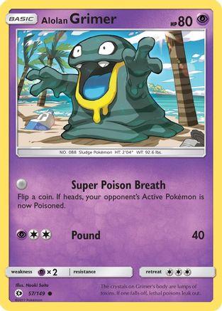 Alolan Grimer 057/149  SM Base Set - Common