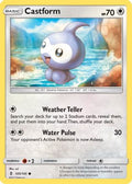 Castform 105/145  - Reverse Holofoil SM  Guardians Rising - Common