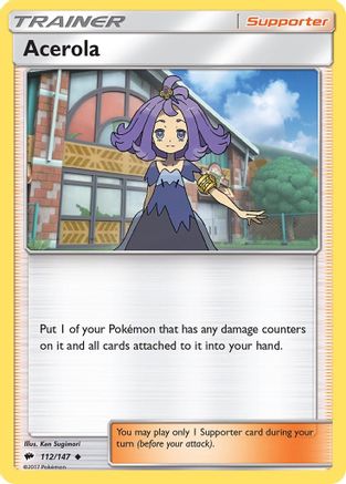 Acerola 112/147  SM  Burning Shadows - Uncommon