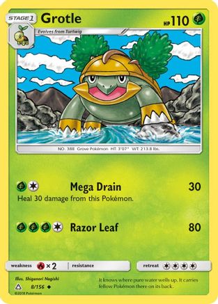 Grotle 008/156  SM  Ultra Prism - Uncommon
