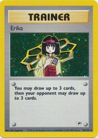 Erika (16) 016/132  - Unlimited Holofoil Gym Heroes - Holo Rare