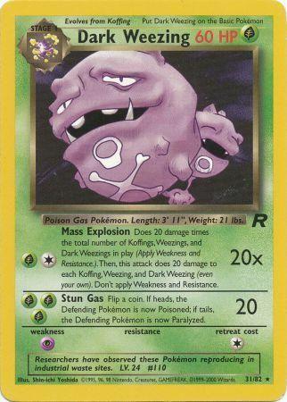 Dark Weezing (31) 031/82  - Unlimited Team Rocket - Rare