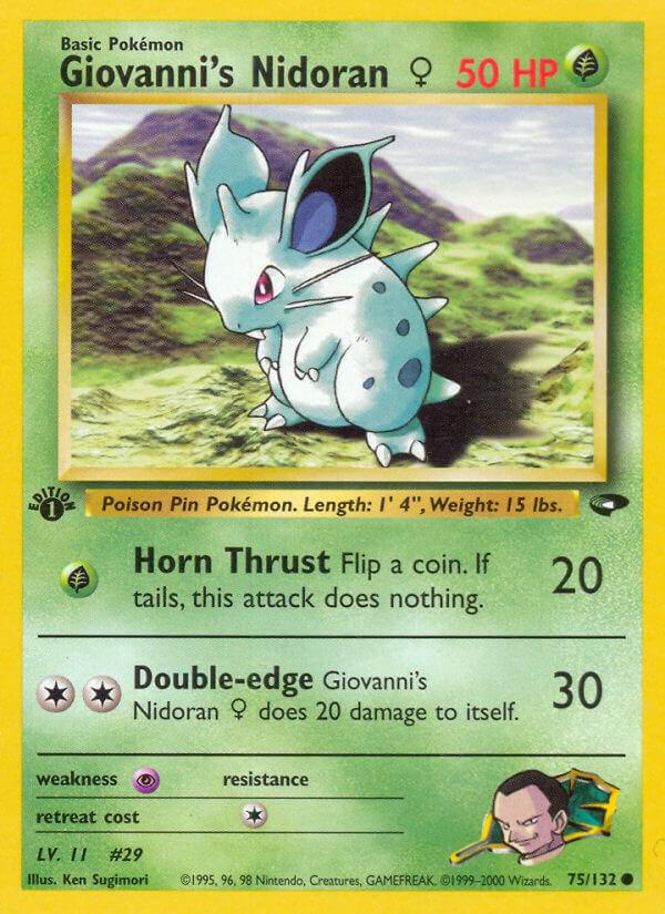 Giovanni's Nidoran [1st Edition]