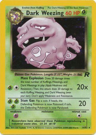 Dark Weezing (14) 014/82  - Unlimited Holofoil Team Rocket - Holo Rare