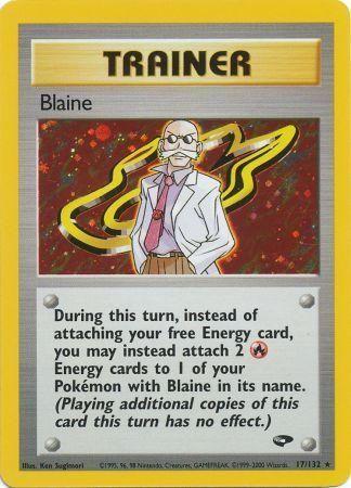 Blaine (17) 017/132  - Unlimited Holofoil Gym Challenge - Holo Rare