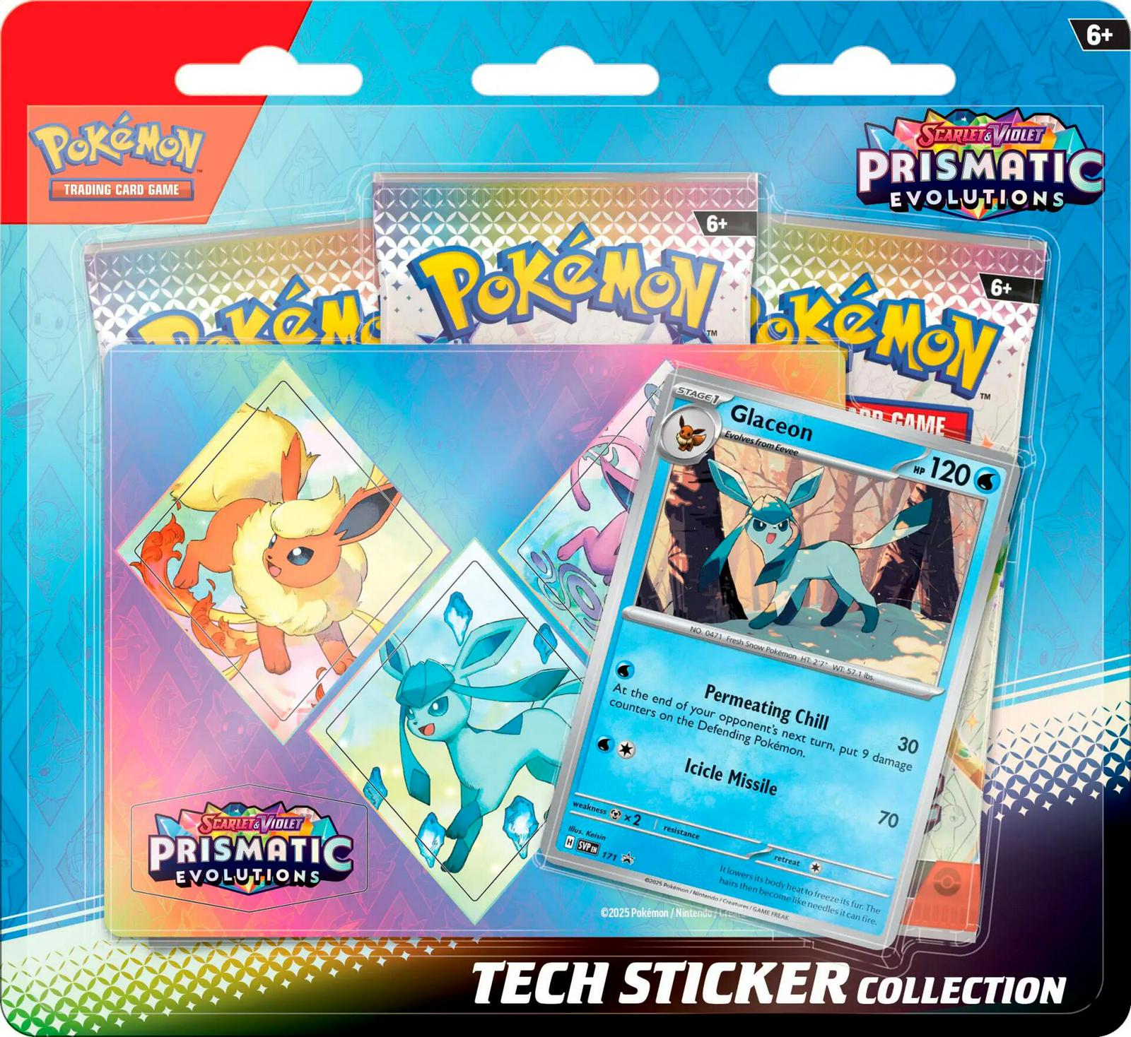 Prismatic Evolutions Tech Sticker Collection - [Glaceon]