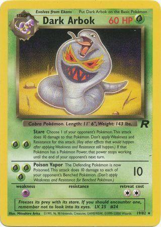 Dark Arbok (19) 019/82  - Unlimited Team Rocket - Rare