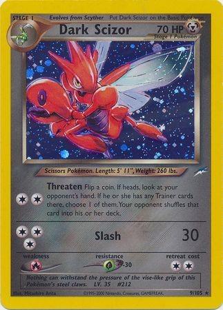 Dark Scizor 009  - Unlimited Holofoil Neo Destiny - Holo Rare
