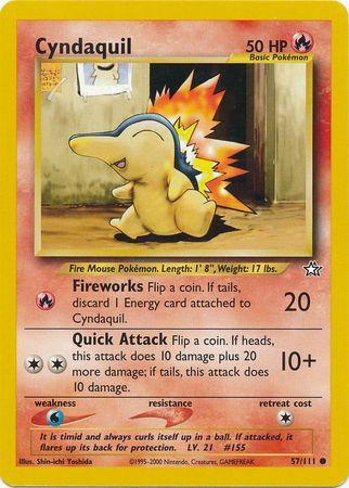 Cyndaquil (57) 057/111  - Unlimited Neo Genesis - Common