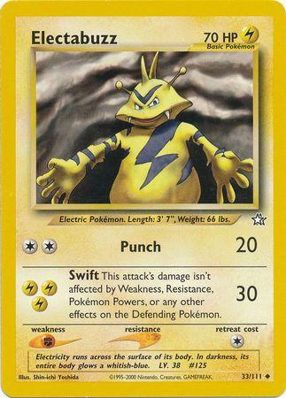 Electabuzz 033/111  - Unlimited Neo Genesis - Uncommon