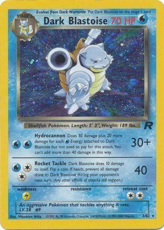 Dark Blastoise (3) 003/82  - Unlimited Holofoil Team Rocket - Holo Rare