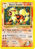 Blaine's Arcanine 001/132  - Unlimited Holofoil Gym Challenge - Holo Rare