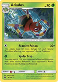 Ariados 006  - Reverse Holofoil SM  Celestial Storm - Holo Rare