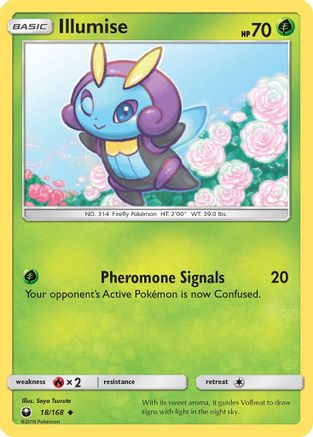Illumise 018  - Reverse Holofoil SM  Celestial Storm - Uncommon