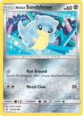 Alolan Sandshrew 137/236  - Reverse Holofoil SM  Cosmic Eclipse - Common