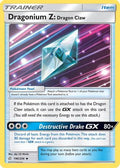 Dragonium Z: Dragon Claw 190/236  SM  Cosmic Eclipse - Uncommon