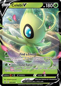 Celebi V 001/202  - Holofoil SWSH01 Sword & Shield Base Set - Ultra Rare