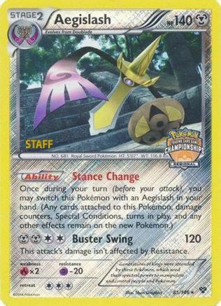 Aegislash 085/146  - Reverse Holofoil League & Championship Cards - Promo