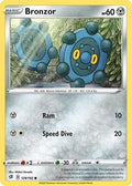 Bronzor 129/192  - Reverse Holofoil SWSH02 Rebel Clash - Common