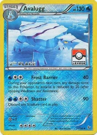 Avalugg 031/106  - Reverse Holofoil League & Championship Cards - Promo