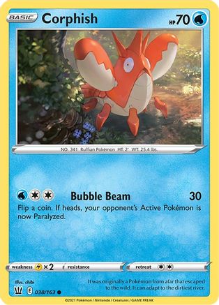 Corphish 038/163  SWSH05 Battle Styles - Common