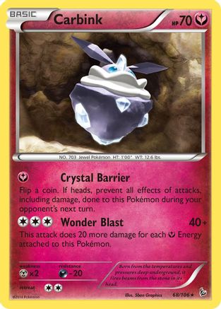 Carbink 068/106  Deck Exclusives - Rare