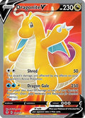 Dragonite V (Full Art) 191/203  - Holofoil SWSH07 Evolving Skies - Ultra Rare