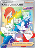 Chili & Cilan & Cress (Secret) 273/264  - Holofoil SWSH08 Fusion Strike - Secret Rare