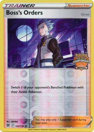 Boss's Orders 132/172  - Reverse Holofoil League & Championship Cards - Promo