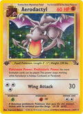 Aerodactyl (1) 001/62  - 1st Edition Holofoil Fossil - Holo Rare