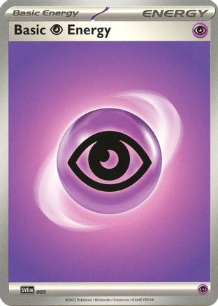 Basic Psychic Energy 005  SVE Scarlet & Violet Energies - Common