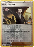 Boss's Orders 154/192  - Reverse Holofoil League & Championship Cards - Promo