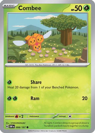 Combee 008/197  SV03 Obsidian Flames - Common