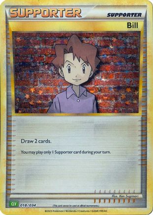 Bill (CLV) 018/034  - Holofoil Trading Card Game Classic - Classic Collection