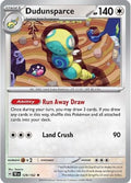 Dudunsparce 129/162  - Reverse Holofoil SV05 Temporal Forces - Rare