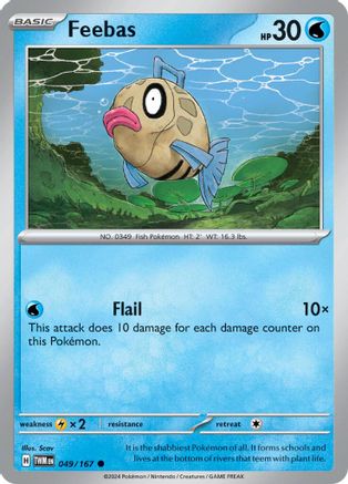 Feebas 049/167  - Reverse Holofoil SV06 Twilight Masquerade - Common