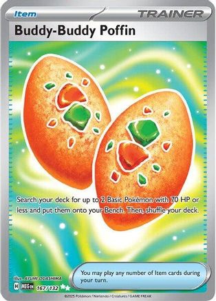Buddy-Buddy Poffin 167/132  - Holofoil ME01 Mega Evolution - Ultra Rare