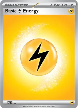 Basic Lightning Energy 004  MEE Mega Evolution Energies - Common