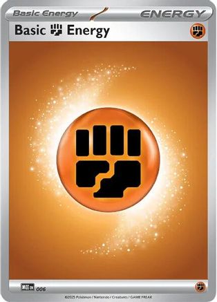 Basic Fighting Energy 006  MEE Mega Evolution Energies - Common