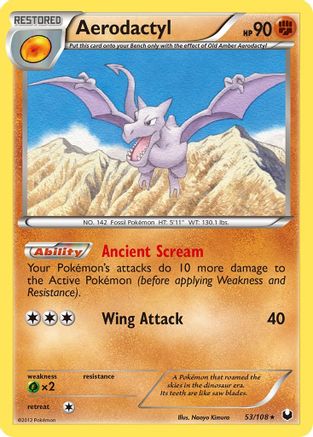 Aerodactyl 053  Dark Explorers - Rare