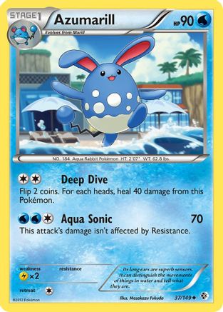 Azumarill 037  Boundaries Crossed - Uncommon