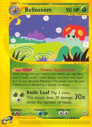 Bellossom 005  Aquapolis - Rare